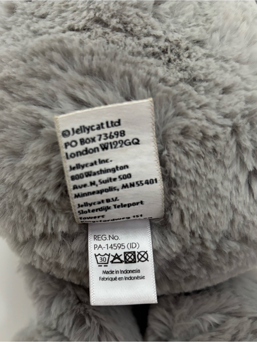 Jellycat Limited Edition Bashful Luxe Plush Gray Elephant Soft Toy - Picture 6 of 7